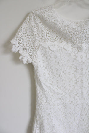 White Lace Dress | M