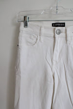 Express White Ultimate Mid Rise Legging Jeans | 00