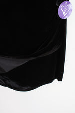 NEW Windsor Mina Black Velvet Rhinestone Strapless Mini Dress | S