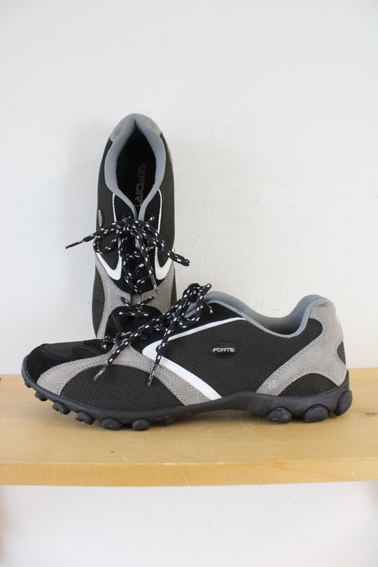Forte A-08 Black & Gray Cycling Shoes | Size 13.5
