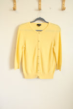 The Limited Yellow Knit Cardigan | L