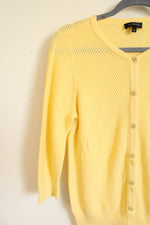 The Limited Yellow Knit Cardigan | L