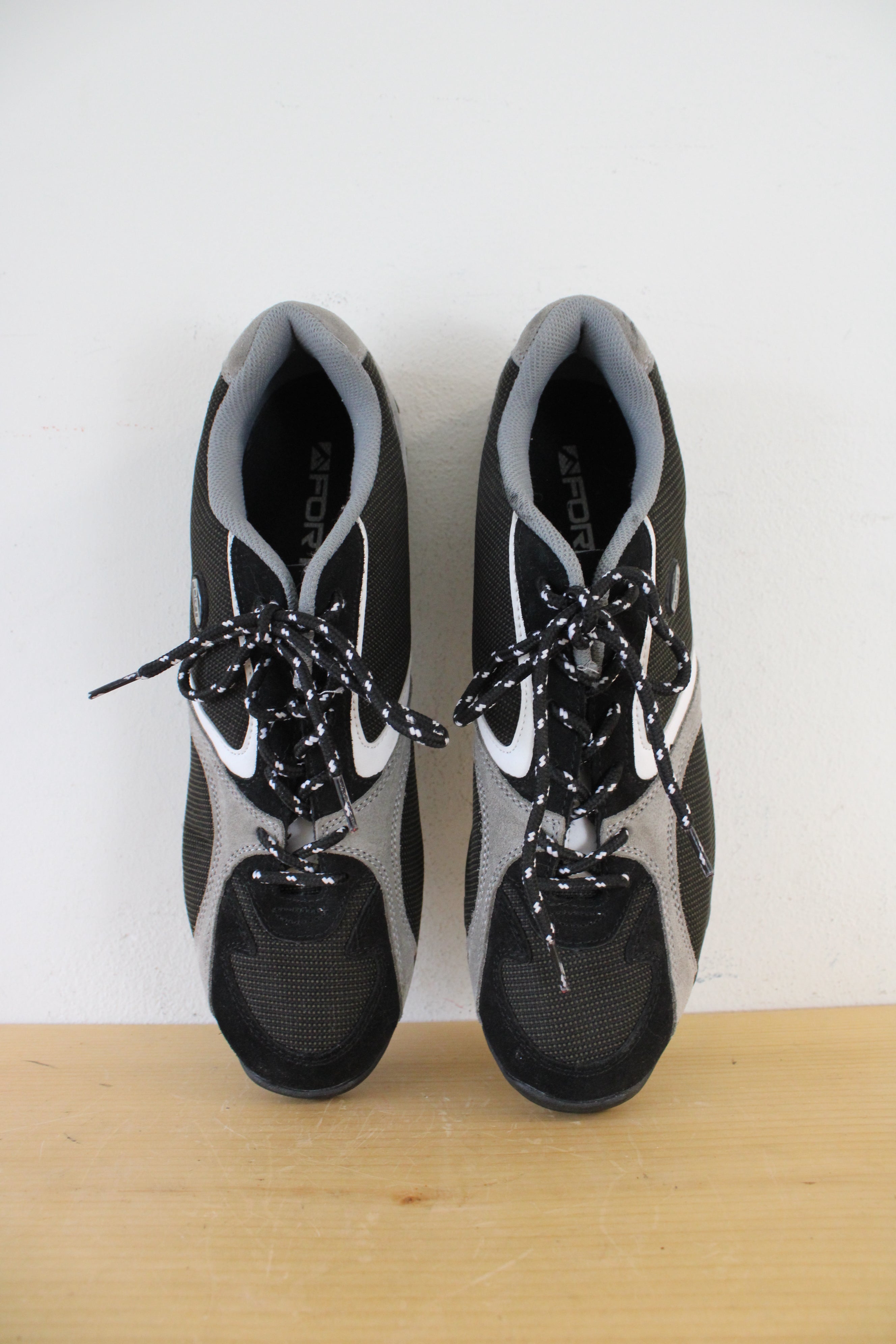 Forte A-08 Black & Gray Cycling Shoes | Size 13.5