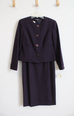 NEW Talbots Purple Wool Blend Blazer & Dress Set | 4