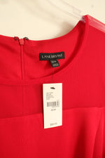 NEW Lane Bryant Red Fit and Flare SS Dress with Mesh Details | 22/24