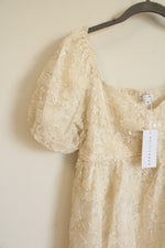 NEW Baltic Born Cream Carolina Embroidered Short Dress | M