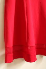 NEW Lane Bryant Red Fit and Flare SS Dress with Mesh Details | 22/24