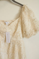 NEW Baltic Born Cream Carolina Embroidered Short Dress | M