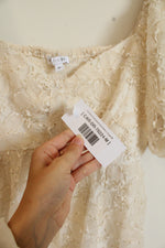 NEW Baltic Born Cream Carolina Embroidered Short Dress | M