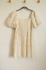 NEW Baltic Born Cream Carolina Embroidered Short Dress | M