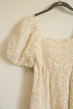 NEW Baltic Born Cream Carolina Embroidered Short Dress | M