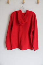 Under Armour Red Logo Fleece Lined Hoodie | M
