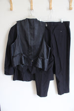 Vinci Philosophy Navy Blue Pinstripe Suit Set | 46R/40R