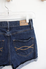 Abercrombie & Fitch Dark Wash Cuffed Jean Shorts | 00