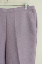 Alfred Dunner Purple Pant | 16