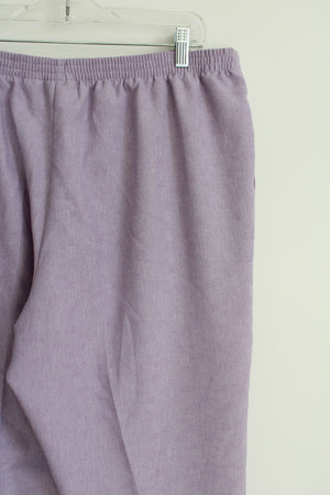Alfred Dunner Purple Pant | 16