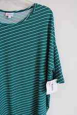 NEW LuLaRoe Blue Striped Irma Top | XL
