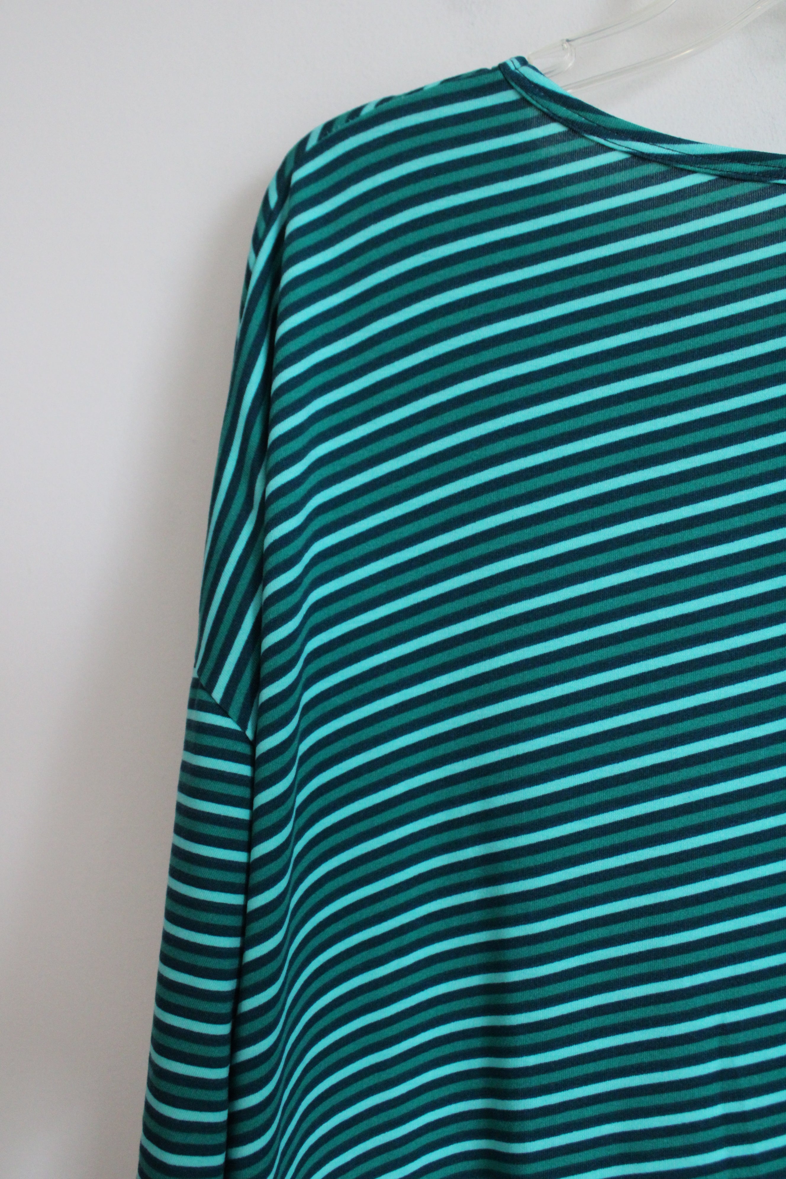 NEW LuLaRoe Blue Striped Irma Top | XL