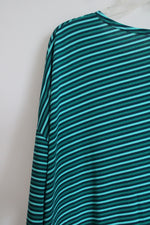 NEW LuLaRoe Blue Striped Irma Top | XL