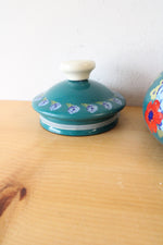 Pioneer Woman Teal Dazzling Dahlias Tea Kettle Pot