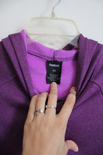 Reebok Purple Fleece Lined Hoodie | XS