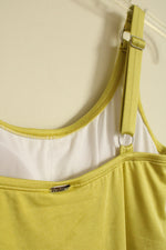 NEW Calvin Klein Lime Green Layered One Piece Bathing Suit | 12