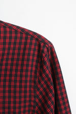 Chaps Red and Blue Checkered Button Down Long Sleeve Shirt | M