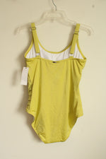 NEW Calvin Klein Lime Green Layered One Piece Bathing Suit | 12