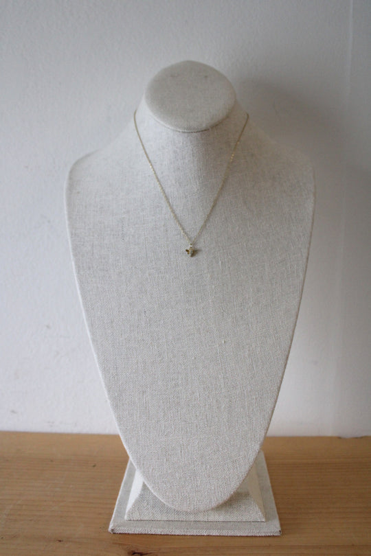 Gold Coated Sterling Silver Little Bee Pendant Necklace