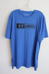 Under Armour Blue Black Logo Shirt | 2XL