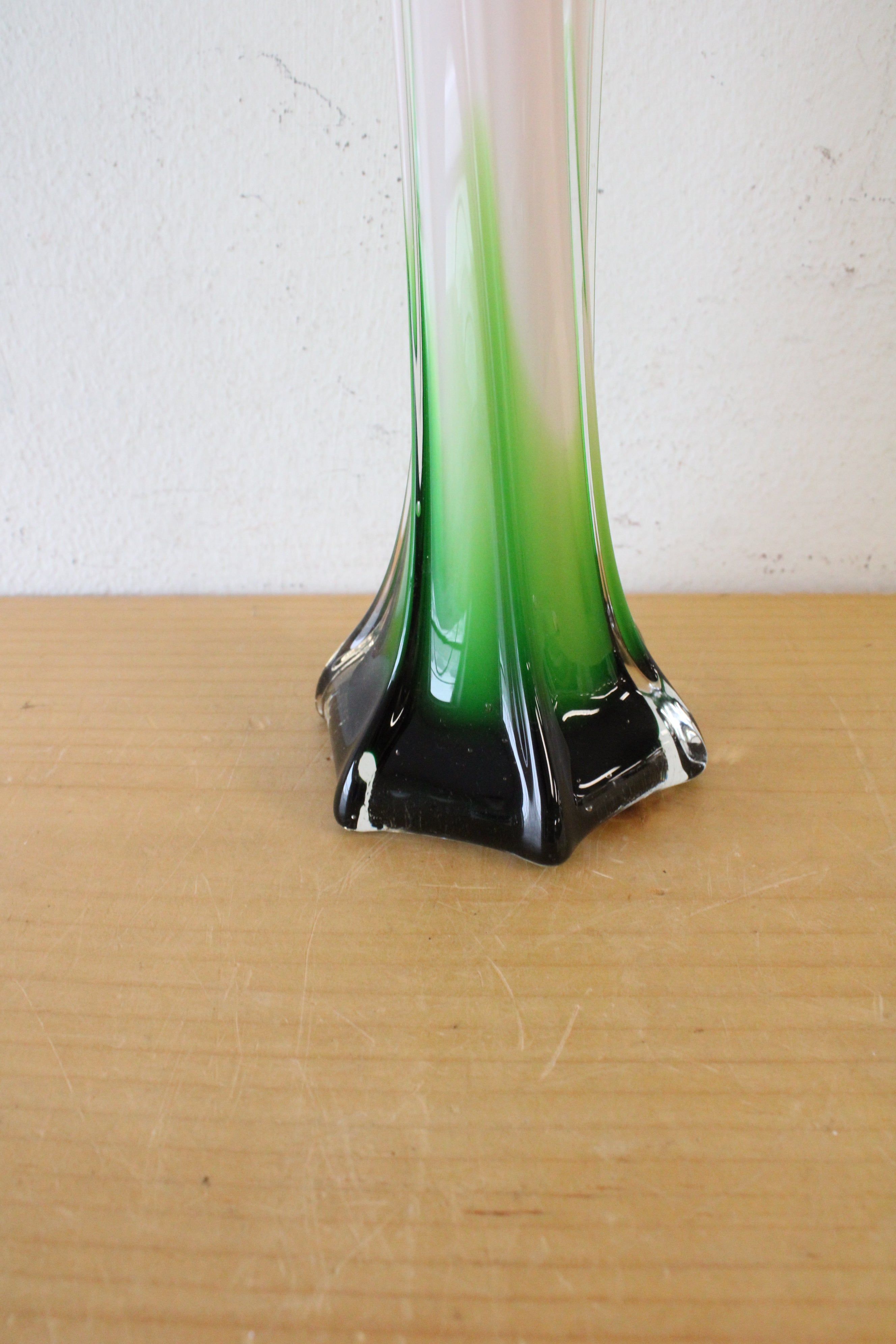 Red Jack in the Pulpit Calla Lilly Tall Decorative Murano Style Vase | 12"