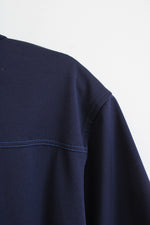 Tasso Elba Golf Blue and Navy Checkered Quarter Button Short Sleeve Shirt | L