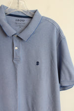 Izod Advantage Performance Natural Stretch Blue Polo Shirt | XXL