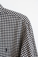 Ralph Lauren Black and White Checkered Button Down Long Sleeve Shirt | M
