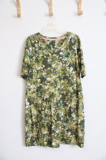 Isaac Mizrahi Green Floral Knit Dress | M