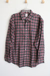 Brooks Brothers Black Red Plaid Madison Button Down The Original Polo Shirt | XL