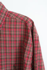 Ralph Lauren Red and Gold Checkered Button Down Long Sleeve Shirt | M