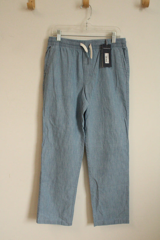 NEW Vineyard Vines Cotton Light Blue Denim Jogger Pants | 14