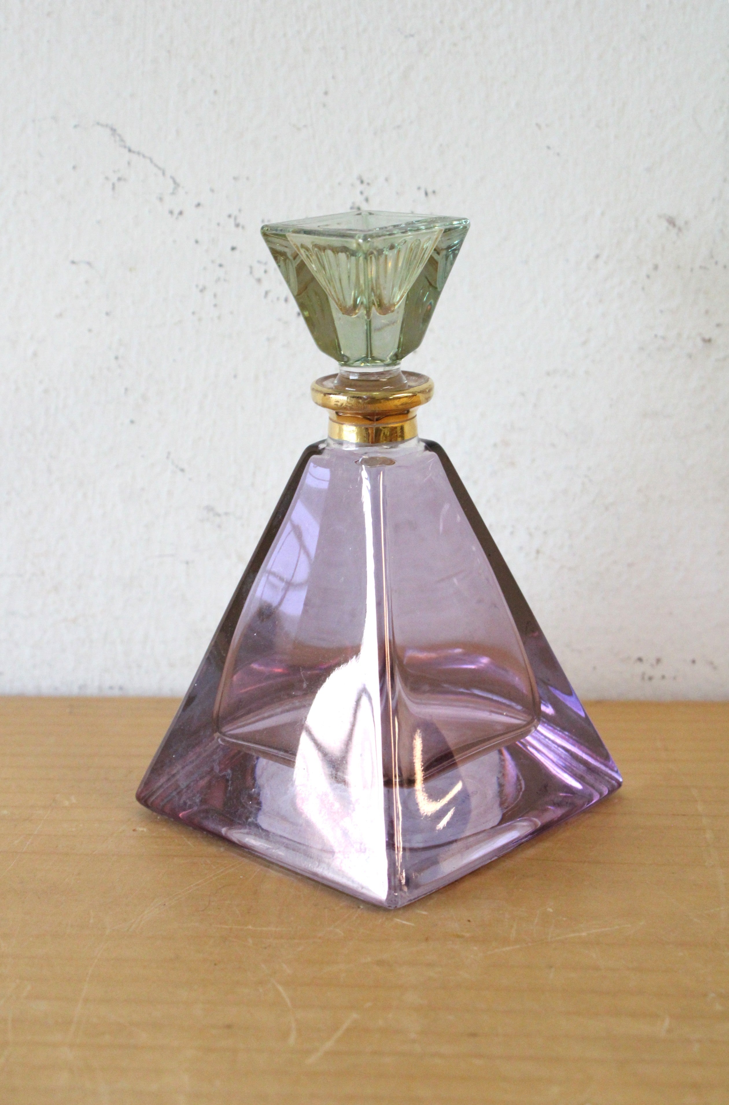 Vintage Royal Limited Hand Painted Crystal Illusions Perfume Bottle