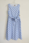 NEW Anne Klein Blue White Gingham Dress | 4