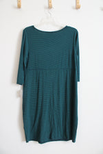 NEW Baby By Motherhood Green & Blue Striped Maternity Dress | XL