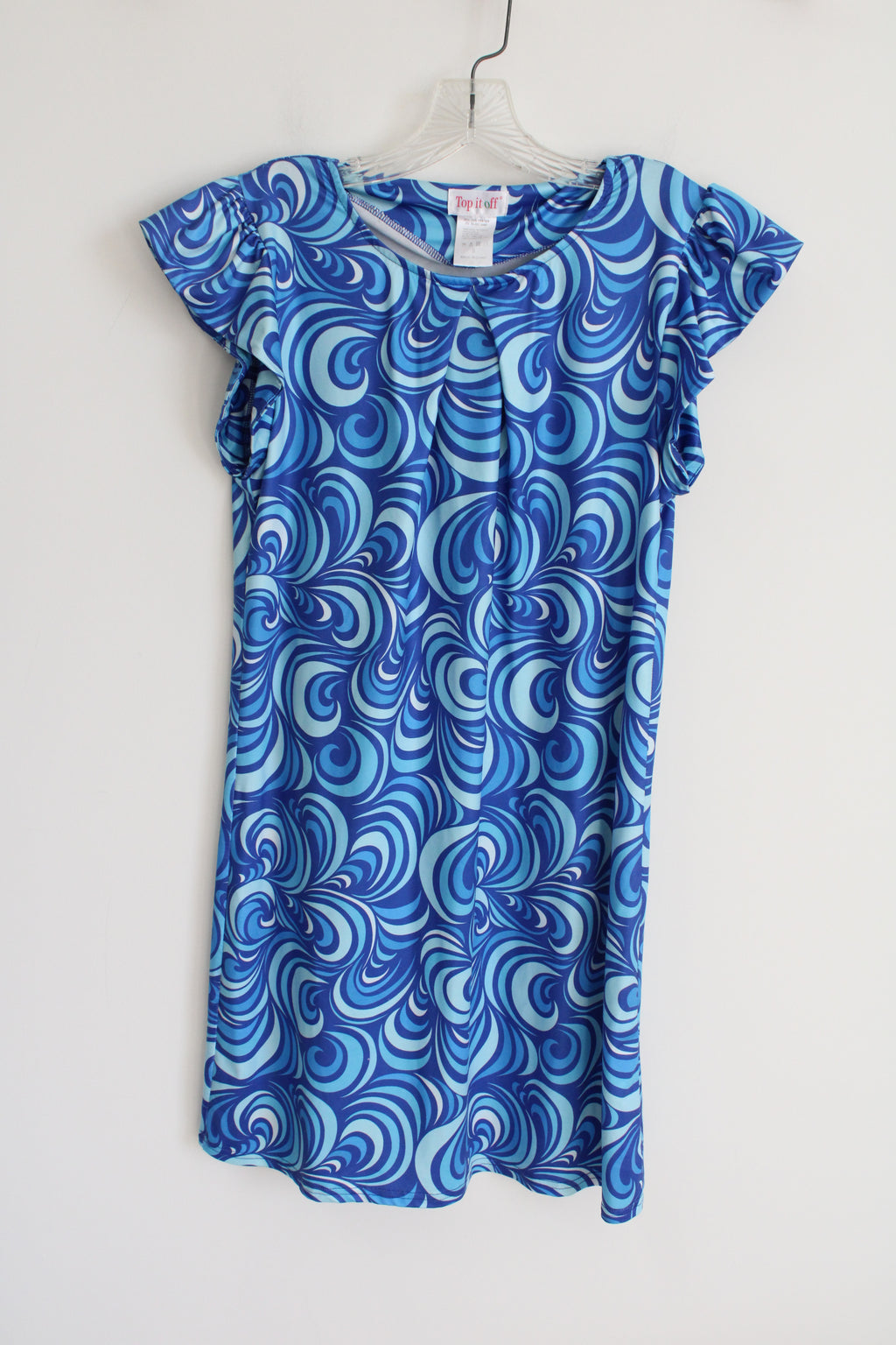 Top It Off Blue Swirl Dress | S