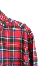Ralph Lauren Red and Green Plaid Button Down Long Sleeve Shirt | M