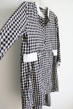 Line-fleur Black Gingham Tunic Dress | L
