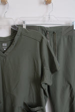 Insight Couture Green Scrub Pants & Shirt Set | L
