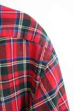 Ralph Lauren Red and Green Plaid Button Down Long Sleeve Shirt | M