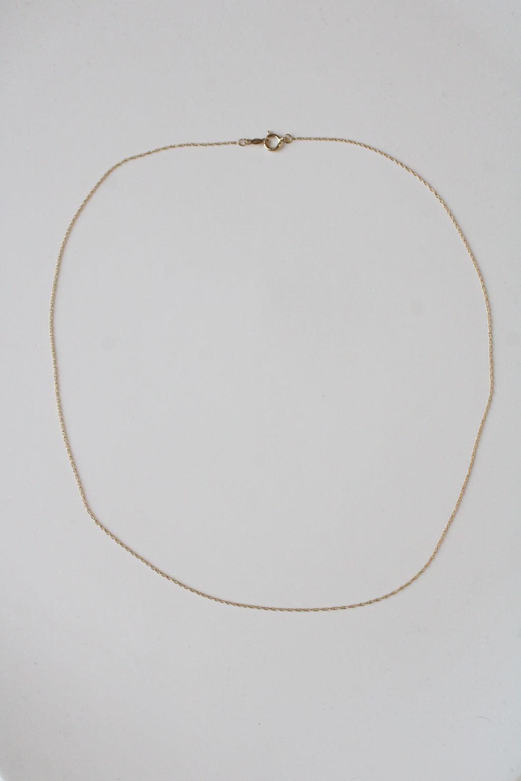 14K Yellow Gold Dainty Chain Necklace