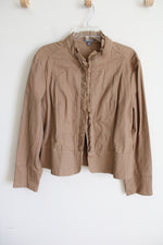 Apt.9 Stretch Brown Jacket | L