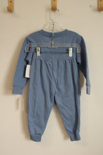 NEW Nickelodeon PAW Patrol Blue Textured Sweatshirt and Pants Set | 2T Pants / 3T Sweatshirt