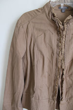 Apt.9 Stretch Brown Jacket | L